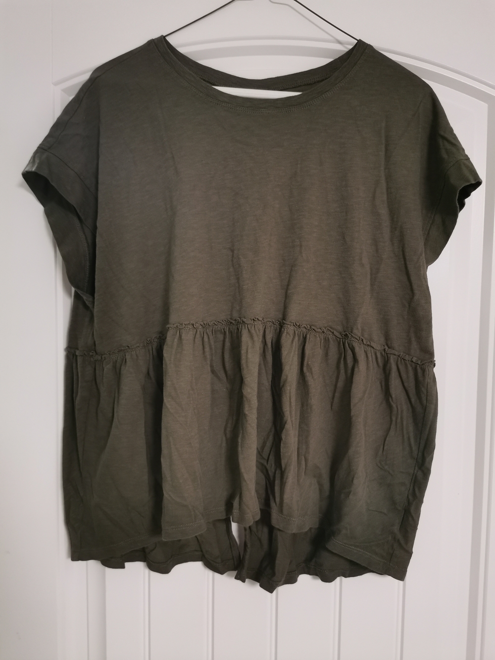 American Eagle Outfitters Olive Open Back Top